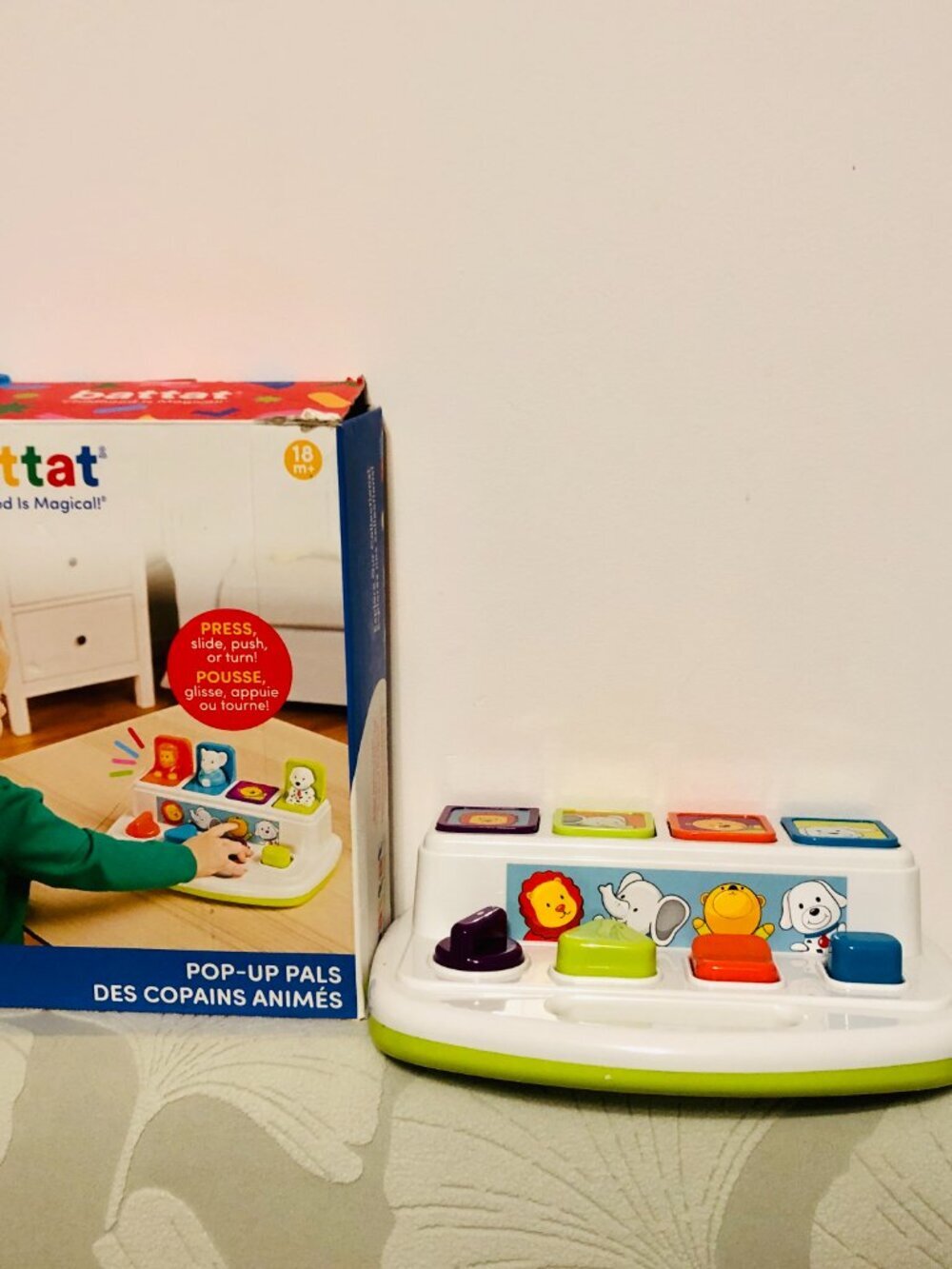 Battat Pop-Up Pals Color Sorting Animal Push & Pop Up Toy for Baby/Toddler 18mo - Picture 2 of 6